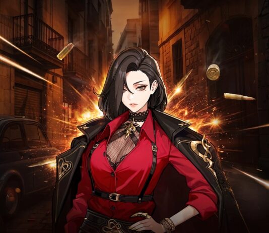 Solo Leveling: ARISE Drops a New Update with Agnes Rivera and New Story Content featured image for our news on Solo Leveling: ARISE Agnes Rivera. It shows a glamourous lady (Agnes Rivera) in a red dress and black leather jacket.