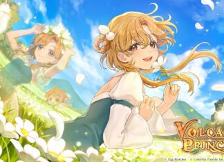 Post Its Success on PC, Volcano Princess Is Coming to Mobile and Consoles featured image for our news on Volcano Princess. It shows Volcano Princess and her friend.