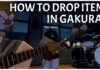 How To Drop Items in Gakuran – Including ALL Controls! Feature image for our how to drop items in gakuran guide showing a player holding a guitar in the music room with students playing other instruments framing her around the image. In the top right corner is the article title in bold white